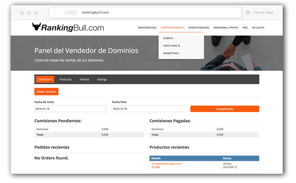 Vender Dominios Expirados